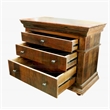 Sedalia Solid Wood 3-Drawer Nightstand in Natural Finish