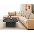 Sarah Solid Wood Storage Cocktail/Coffee Table in Antique Brown Finish