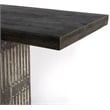 Sarah Solid Wood Console Table in Antique Brown Finish