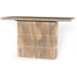 Sarah Solid Wood Console Table in Brushed Ivory Finish