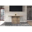 Sarah Solid Wood Console Table in Brushed Ivory Finish