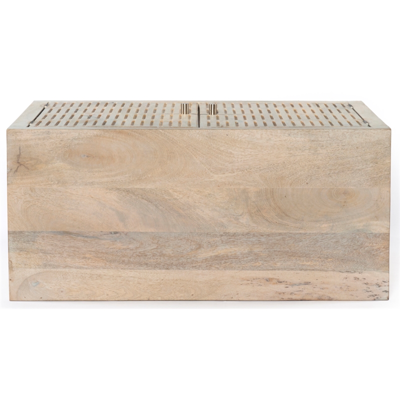 Sarah Solid Wood 2 Door Sideboard in Brushed Ivory Finish