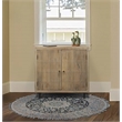 Sarah Solid Wood 2 Door Sideboard in Brushed Ivory Finish