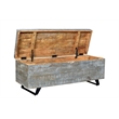 Rockefeller Solid Wood Storage Chest in Gray