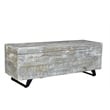 Rockefeller Solid Wood Storage Chest in Gray