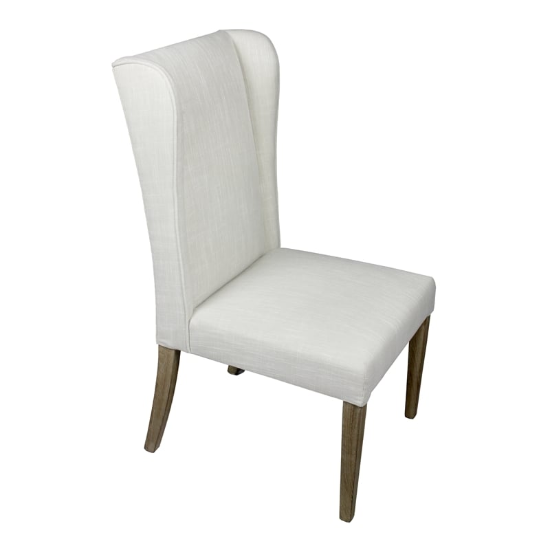 Wilcox Fabric Upholstered Side Chair in White