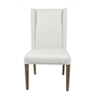 Wilcox Fabric Upholstered Side Chair in White