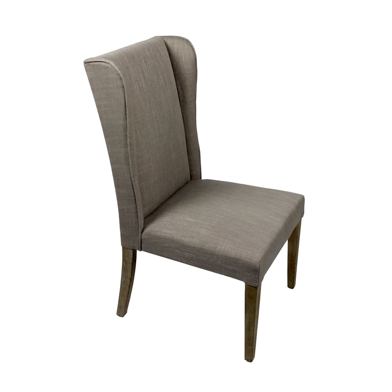 Wilcox Side Chair Upholstered in Gray Fabric
