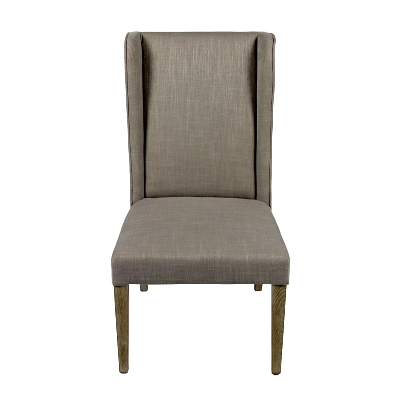 Wilcox Side Chair Upholstered in Gray Fabric