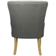 Ashton Arm Chair Upholstered in Charcoal Fabric