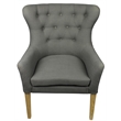 Ashton Arm Chair Upholstered in Charcoal Fabric