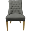 Blythe Side Chair Upholstered in Charcoal Fabric