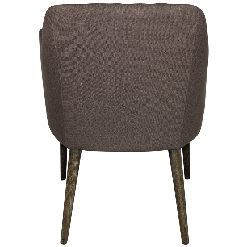 Diamond Style Stitched Chair in Gray Fabric