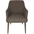 Diamond Style Stitched Chair in Gray Fabric