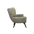 Ramsey Upholstered Lounge Chair in Gray Fabric