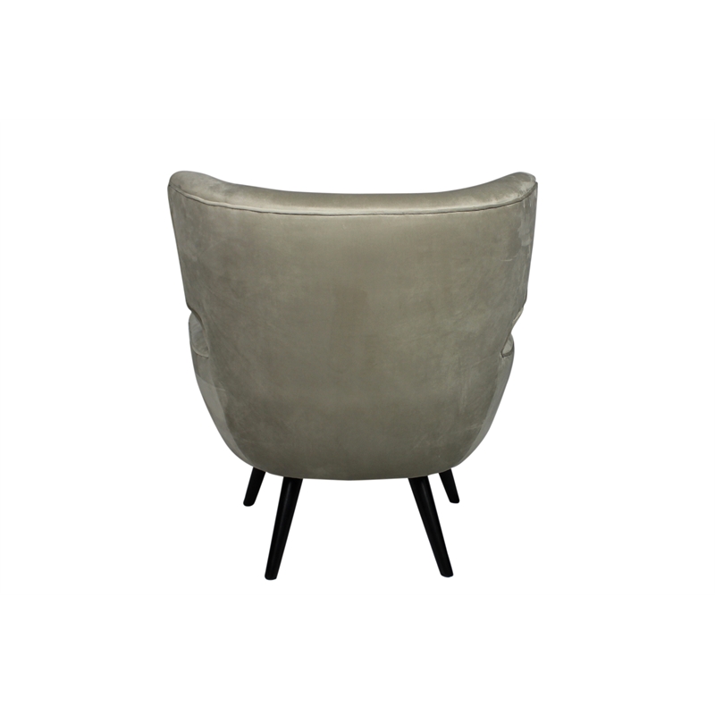 Ramsey Upholstered Lounge Chair in Gray Fabric