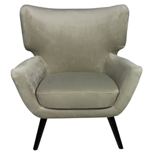 Ramsey Upholstered Lounge Chair in Gray Fabric