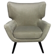 Ramsey Upholstered Lounge Chair in Gray Fabric