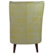 Applecross Occasional Solid Wood Chair Upholstered in Yellow Fabric