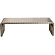 Sheridan Cast Iron Cocktail Table in Gold Featuring Studded Detailing