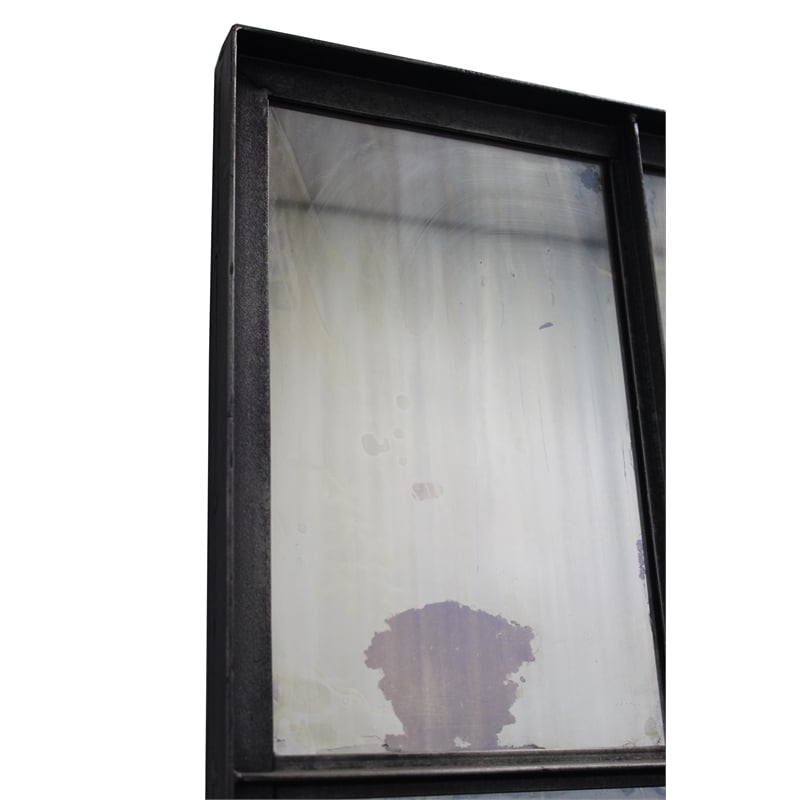 Sheridan Antique Mirror in Gray Metal