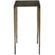 Noah Cast Iron Side Table in Nickel
