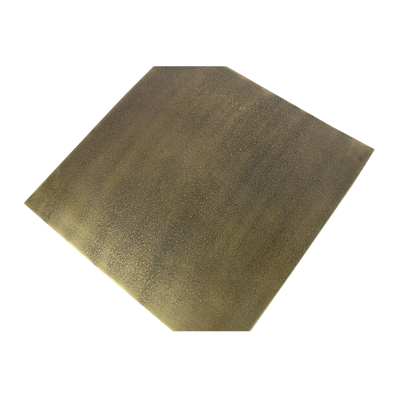 Noah Cast Iron Side Table in Brass
