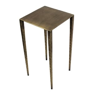 Noah Cast Iron Side Table in Brass
