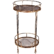 Sheridan Kelso Cast Iron Bar Trolley in Brown