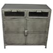 Sheridan Metal Buffet with 2 Drawers and 2 Doors in Gray