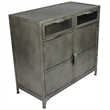 Sheridan Metal Buffet with 2 Drawers and 2 Doors in Gray