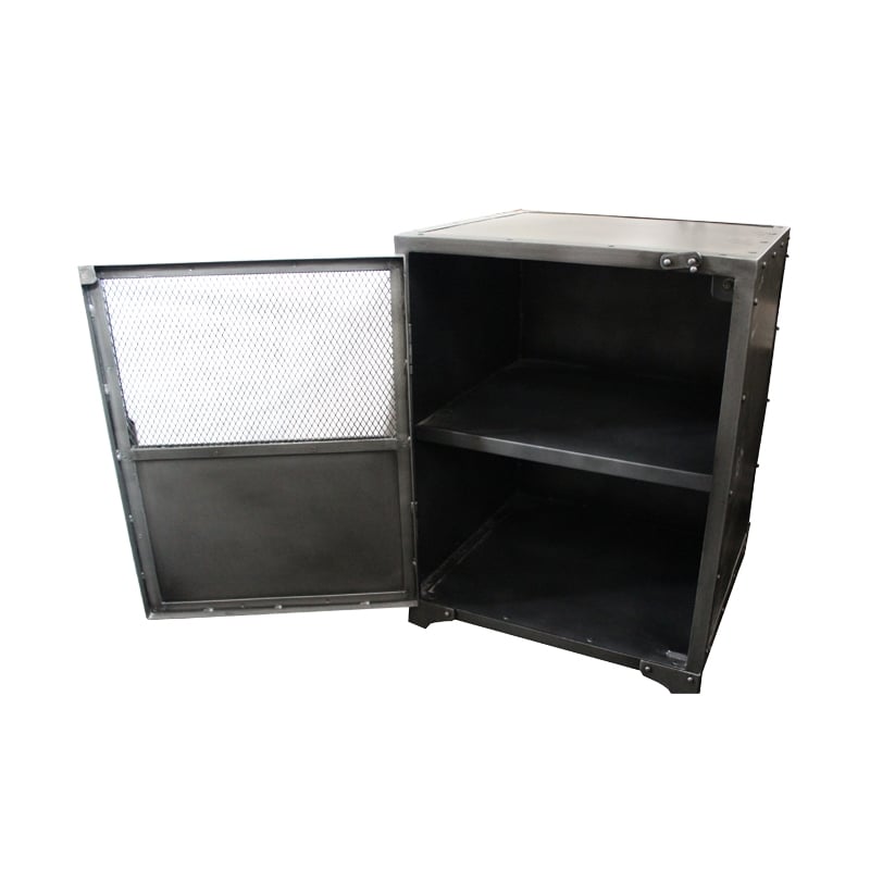 Sheridan Metal Side Cabinet in Gray