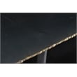 Noah 3-Tier Forged Cast Iron Media Console in Black with Acid Etched Top