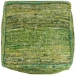 Wendy Pouf Upholstered in Green Fabric