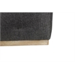 Piper Rectangular Tufted Ottoman Upholstered in Heavy-Weaved Fabric in Gray
