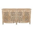 Carter Solid Wood 4 Door Sideboard in Antique White