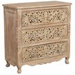 Carter 3 Drawer Solid Wood Chest in Antique White