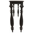 Carmenita Upstone Mango Solid Wood Console Table in Antique Black