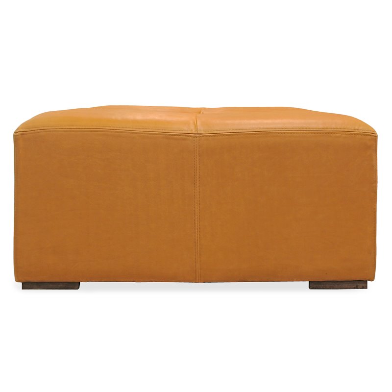 Java Solid Wood Cocktail Table with Leather Cover