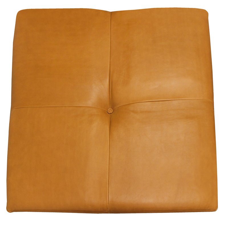Java Solid Wood Cocktail Table with Leather Cover