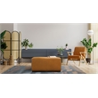 Java Solid Wood Cocktail Table with Leather Cover