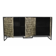 Redondo Ezra Solid Wood 4 Door Sideboard in Brown