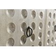 Gridley Putnam 3-Door Mango Solid Wood Sideboard in Ivory on Iron Base