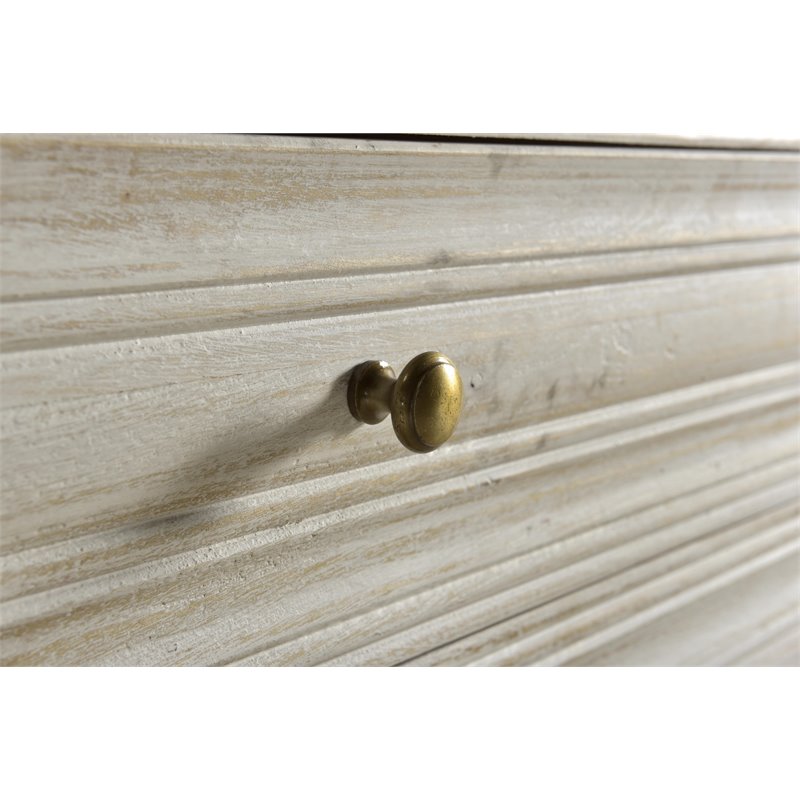 Gridley Solid Wood 4 Drawer Chest in White