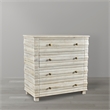 Gridley Solid Wood 4 Drawer Chest in White