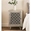 Halle Solid Wood Hand-Carved Nightstand in Natural