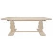 Benedict Rectangular Dining Table in Mango Solid Wood with White Wash Finish