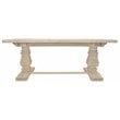 Benedict Rectangular Dining Table in Mango Solid Wood with White Wash Finish