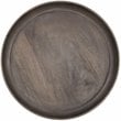 Benedict Jay Solid Wood Round Side Table in Gray Finish