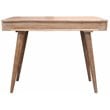 Benedict Acacia Solid Wood 2 Drawer Desk in White Wash Finish